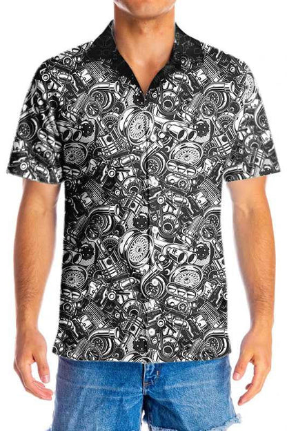 Classic Design Hawaiian Shirt Repair Even Dead On Dark Background, Hawaiian Shirt Gift, Christmas Gift