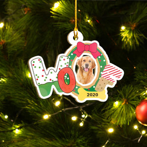 Merry Xmas Golden Retriever Ornament Set, Merry Woofmas Ornament Set, Funny Xmas Ornament Family Gift Idea For Dog Lover