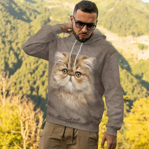 3D Persian Cat Tshirt Hoodie Apparel