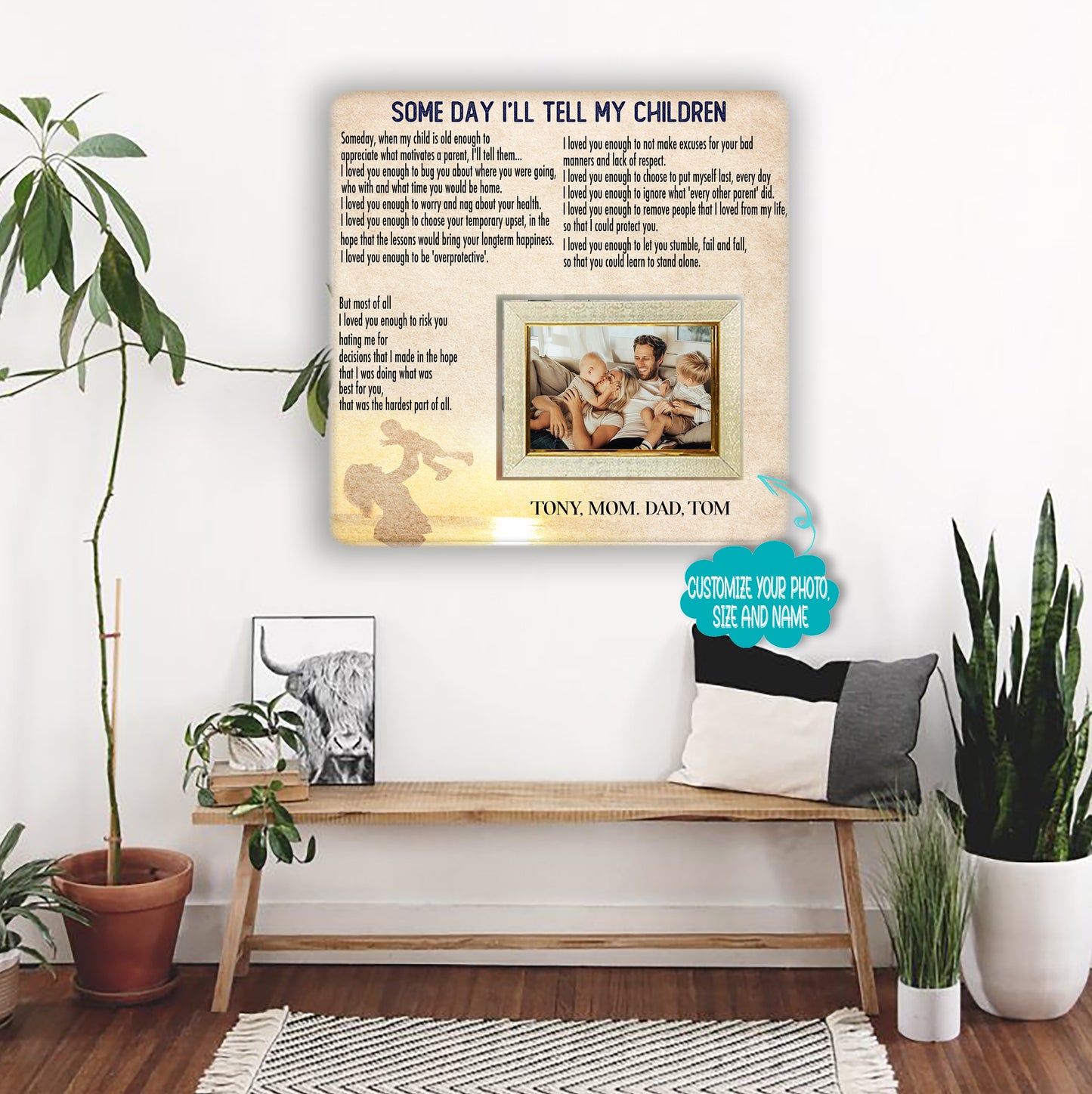 Family Picture Frame - Family Photo Frame Some Day i'll tell my children