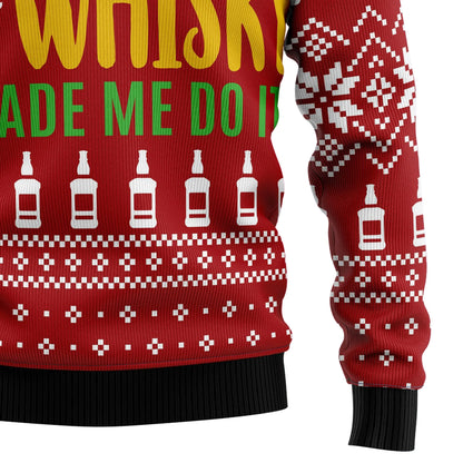Dear Santa The Whisky Made Me Do It Ugly Christmas Sweater,Christmas Gift,Gift Christmas 2024