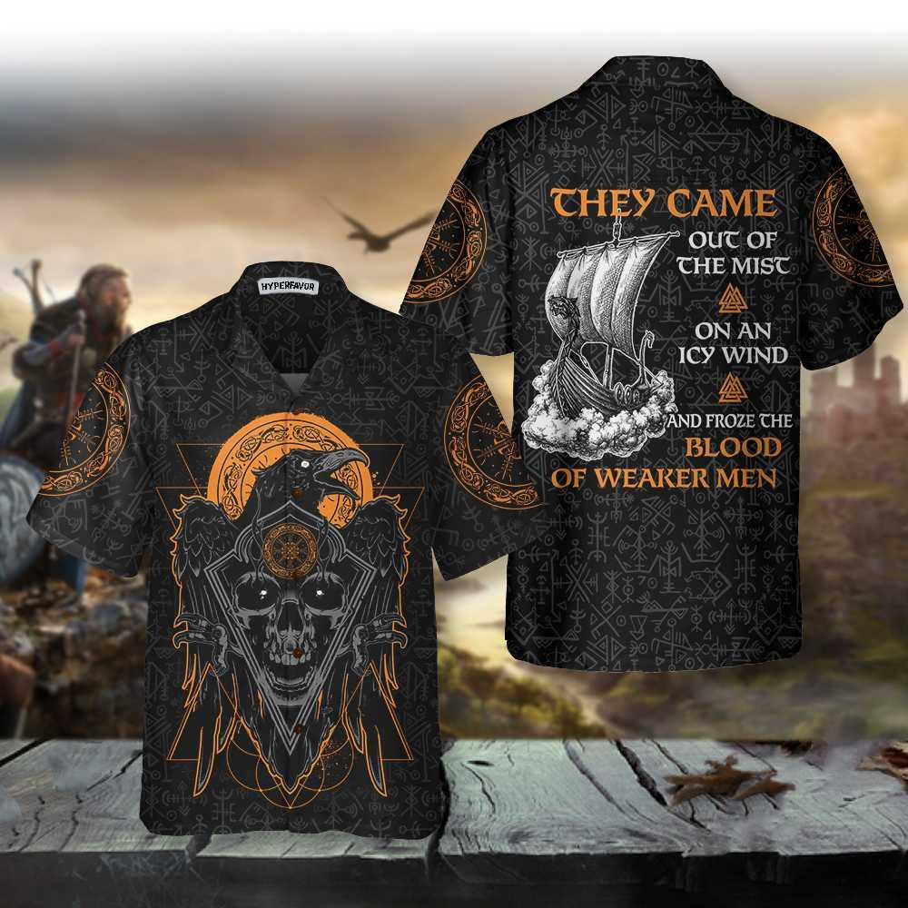 Viking They Came Out Of The Mist Hawaiian Shirt, Hwaiian For Gift