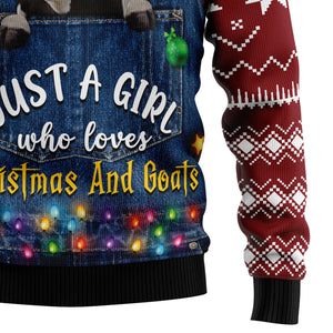 Just A Girl Who Loves Christmas And Cows Christmas Sweater,Christmas Ugly Sweater,Christmas Gift,Gift Christmas 2024