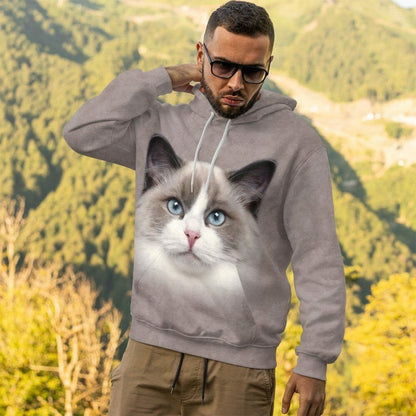 3D Ragdoll Cat Tshirt Hoodie Apparel
