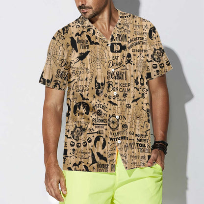 Halloween Ouija Shirt For Men Hawaiian Shirt, Hawaiian For Gift