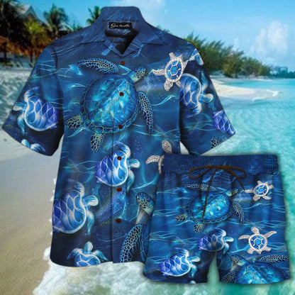 Exotic Sea Turtle Crazy Ornamental Hawaiian Shirts, Hawaiian Shirt Gift, Christmas Gift