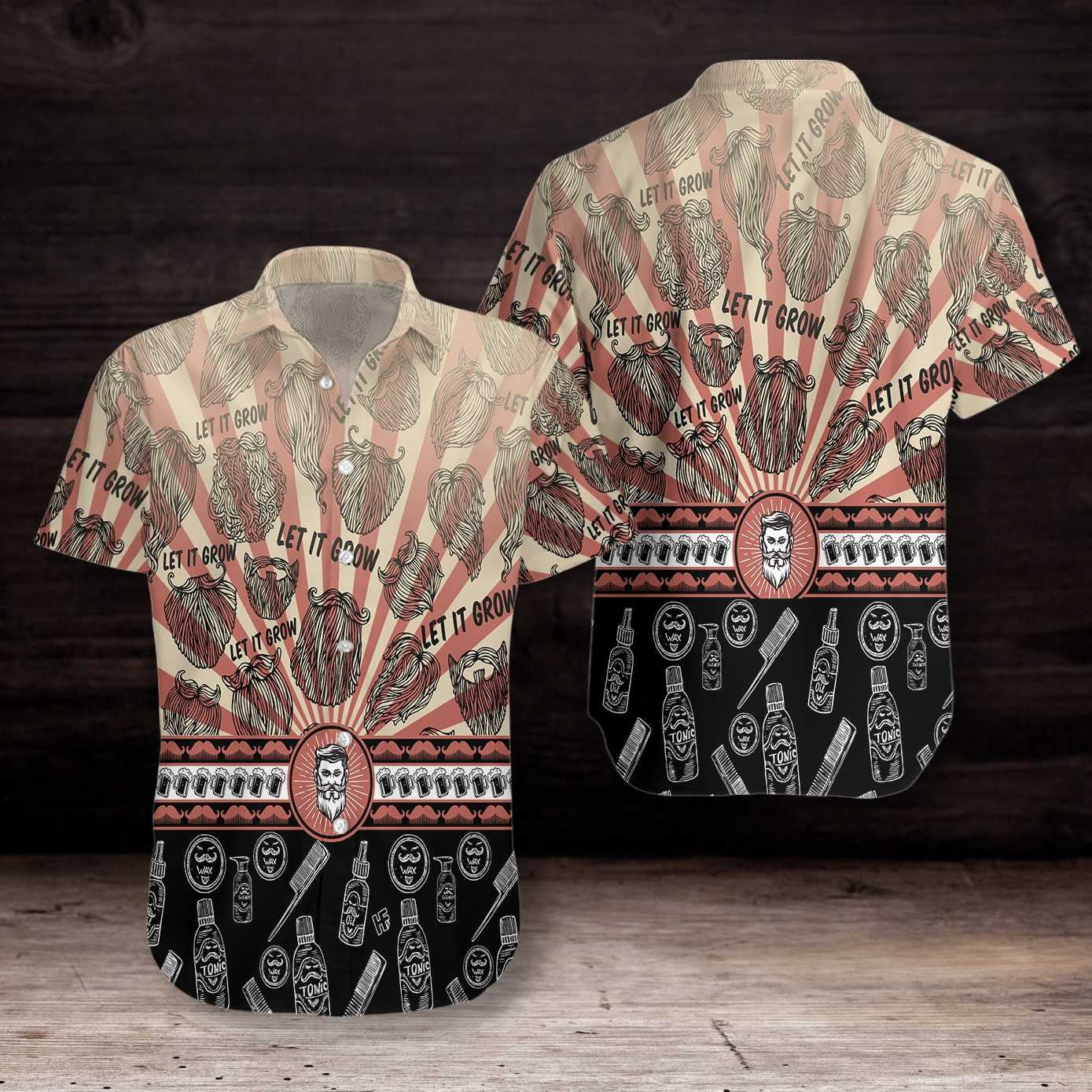 Let It Grow Unique Symbol Impressive Design Hawaiian Shirt, Hawaiian Shirt Gift, Christmas Gift