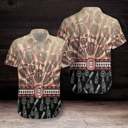 Let It Grow Unique Symbol Impressive Design Hawaiian Shirt, Hawaiian Shirt Gift, Christmas Gift