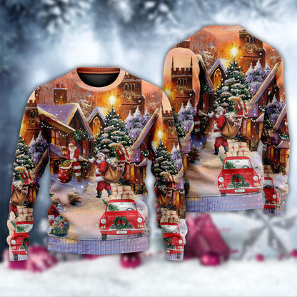 Christmas Santa Is Delivering Love Ugly Christmas Sweater, Christmas Gift, Gift Christmas 2024