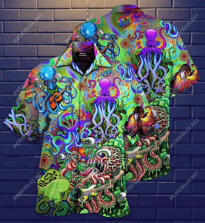 Find Octopus Trippy Hawaiian Shirt_ Hawaiian Shirt Gift, Christmas Gift