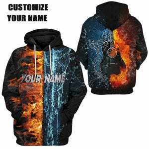 3D Guitar Custom Hoodie Apparel