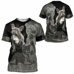 3D French Bulldog Lovers Custom Tshirt Hoodie Apparel