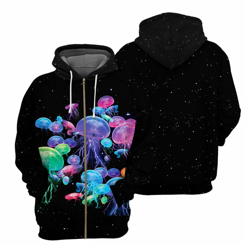 Jellyfish - 3D All Over Printed Shirt Tshirt Hoodie Apparel