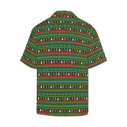 Red And Green Pattern Christmas Sweater Hawaiian Shirt Hawaiian Shirt Gift, Christmas Gift