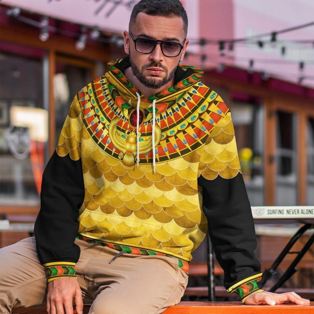 3D Gold Pharaoh Cosplay Custom Tshirt Hoodie Apparel
