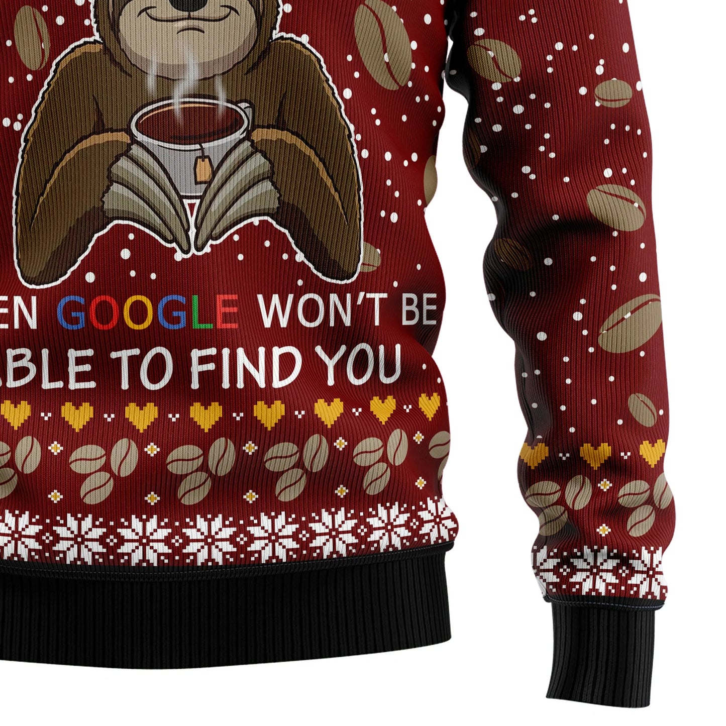 Sloth Coffee Ugly Christmas Sweater, Christmas Gift,Gift Christmas 2024