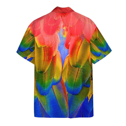 Summer Parrot Awesome Background Design Hawaiian Shirt,Hawaiian Shirt Gift, Christmas Gift