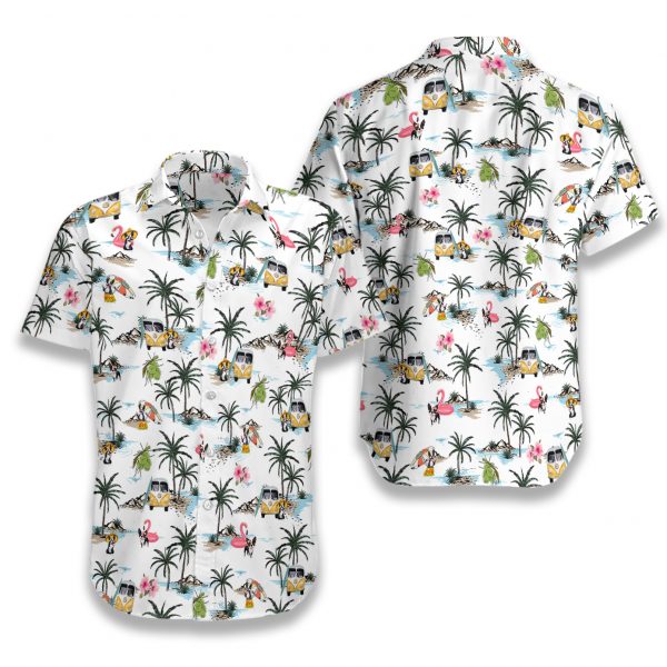 Boston Terrier Hawaii Hawaiian Shirt,Hawaiian Shirt Gift, Christmas Gift