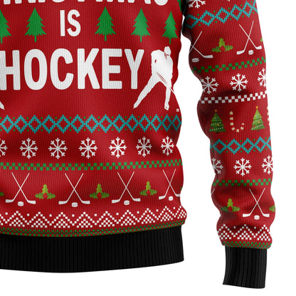 All I Want For Christmas Is Hockey HZ101904 Ugly Christmas Sweater Tshirt Hoodie Apparel,Christmas Ugly Sweater,Christmas Gift,Gift Christmas 2024