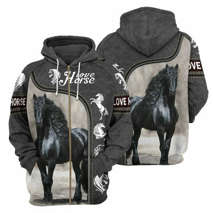 Horse - 3D All Over Printed Shirt Tshirt Hoodie Apparel