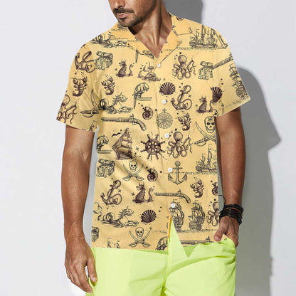 Nice Map Of The King Pirate Hawaiian Shirt,Hawaiian Shirt Gift, Christmas Gift