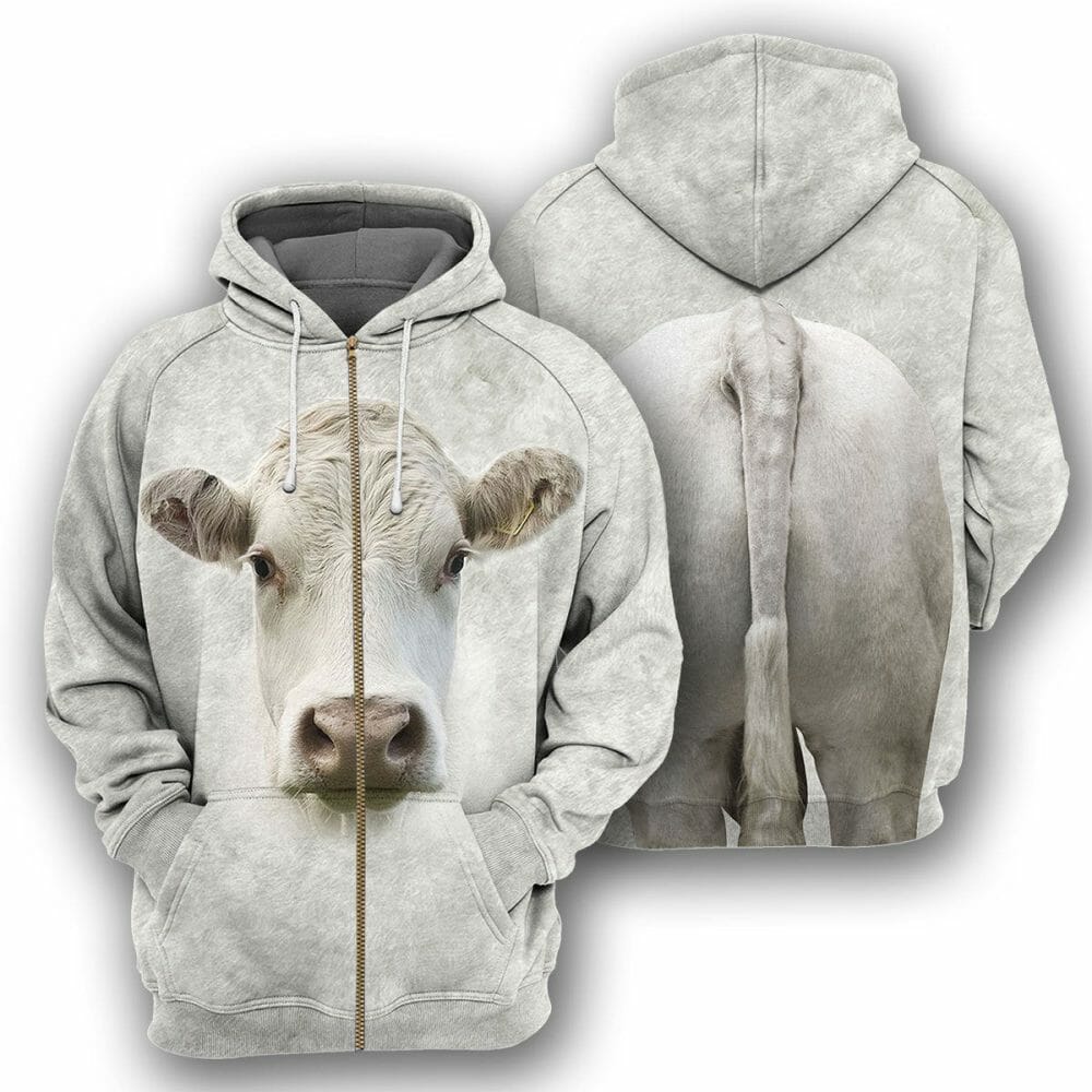 Charolais Cattle - 3D All Over Printed Shirt Tshirt Hoodie Apparel