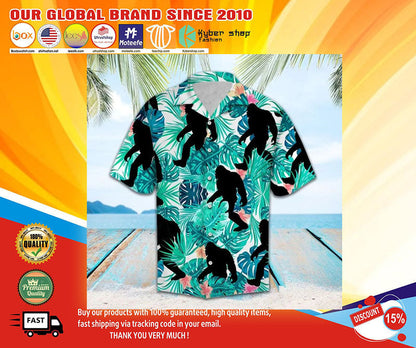 Bigfoot Hawaiian Shirt,Hawaiian Shirt Gift, Christmas Gift