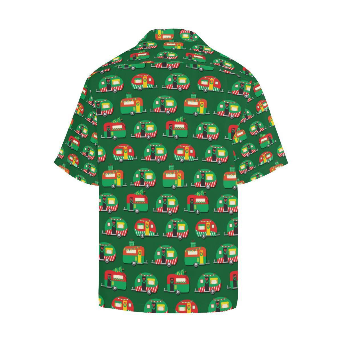 Camper Camping Christmas Themed Design Hawaiian Shirt, Hawaiian For Gift