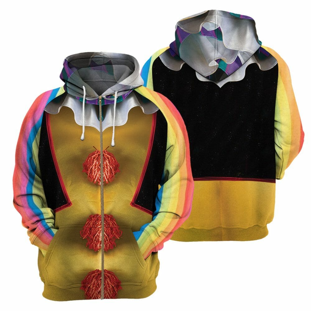 Clown - 3D Rundum Bedrucktes Shirt T-Shirt Hoodie Bekleidung