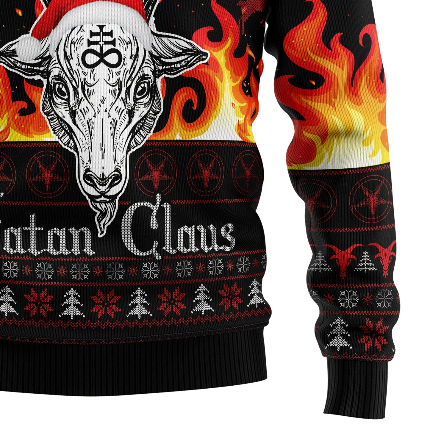 Satan Claus Merry Christmas Hail Satanic Ugly Christmas Sweater, Christmas Gift,Gift Christmas 2024