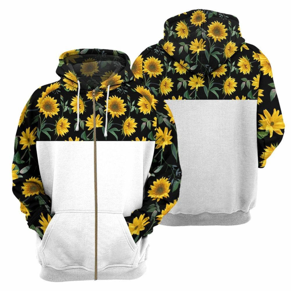 Hippie Sunflower - 3D All Over Printed Shirt Tshirt Hoodie Apparel