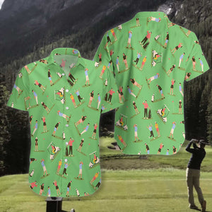 Adorable Design Hawaiian Shirt Collection Of Golf Players, Hawaiian For Gift