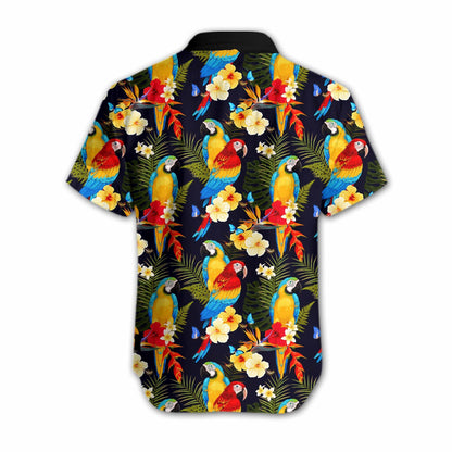 Parrot Flower The Beauty Of Nature Design Hawaiian Shirt, Hawaiian Shirt Gift, Christmas Gift