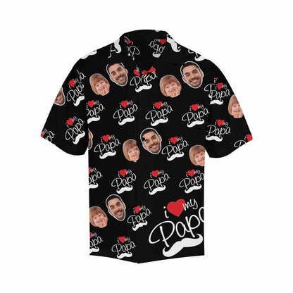 Custom Face Greatest Love Men's All Over Print Hawaiian Shirt, Hawaiian Shirt Gift, Christmas Gift
