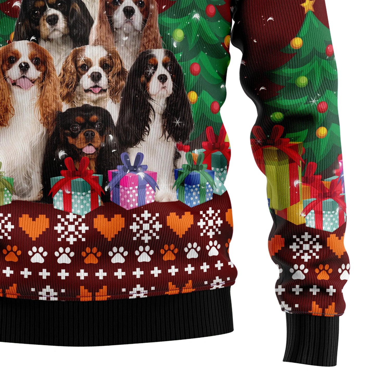 Cavalier King Charles Spaniel Pine Tree Ugly Christmas Sweater,Christmas Gift,Gift Christmas 2024