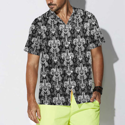 Classic Indigenous Tribal Polynesian Style Sea Turtle Hawaiian Shirt, Hawaiian Shirt Gift, Christmas Gift
