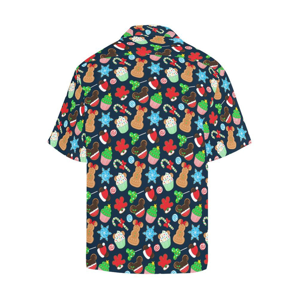 Cute Pattern Christmas Desserts Design Hawaiian Shirt, Hawaiian Shirt Gift, Christmas Gift