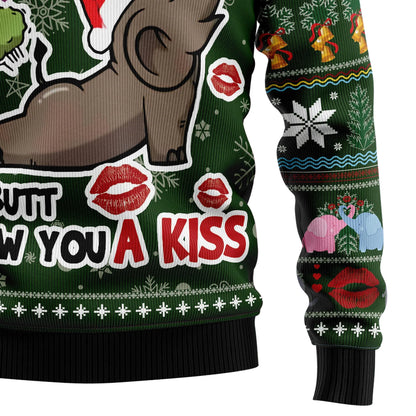 Elephant I Didn't Fart My Butt Blew You A Kiss Ugly Christmas Sweater,Christmas Ugly Sweater,Christmas Gift,Gift Christmas 2024