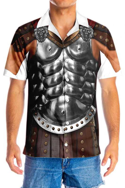 Cool Halloween Gladiator Costume Design Hawaiian Shirt,Hawaiian Shirt Gift, Christmas Gift