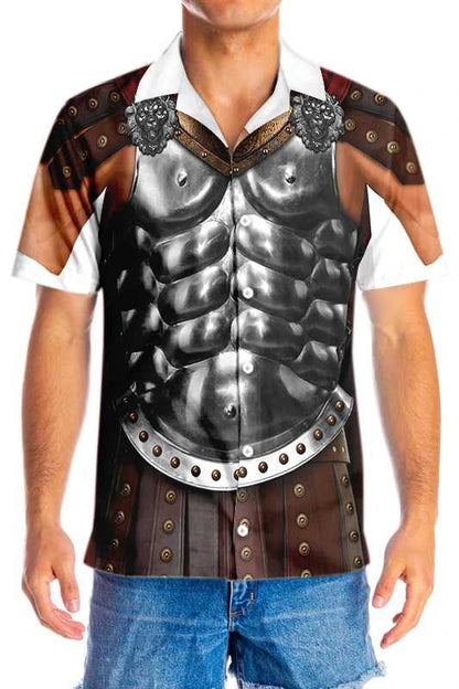 Cool Halloween Gladiator Costume Design Hawaiian Shirt,Hawaiian Shirt Gift, Christmas Gift