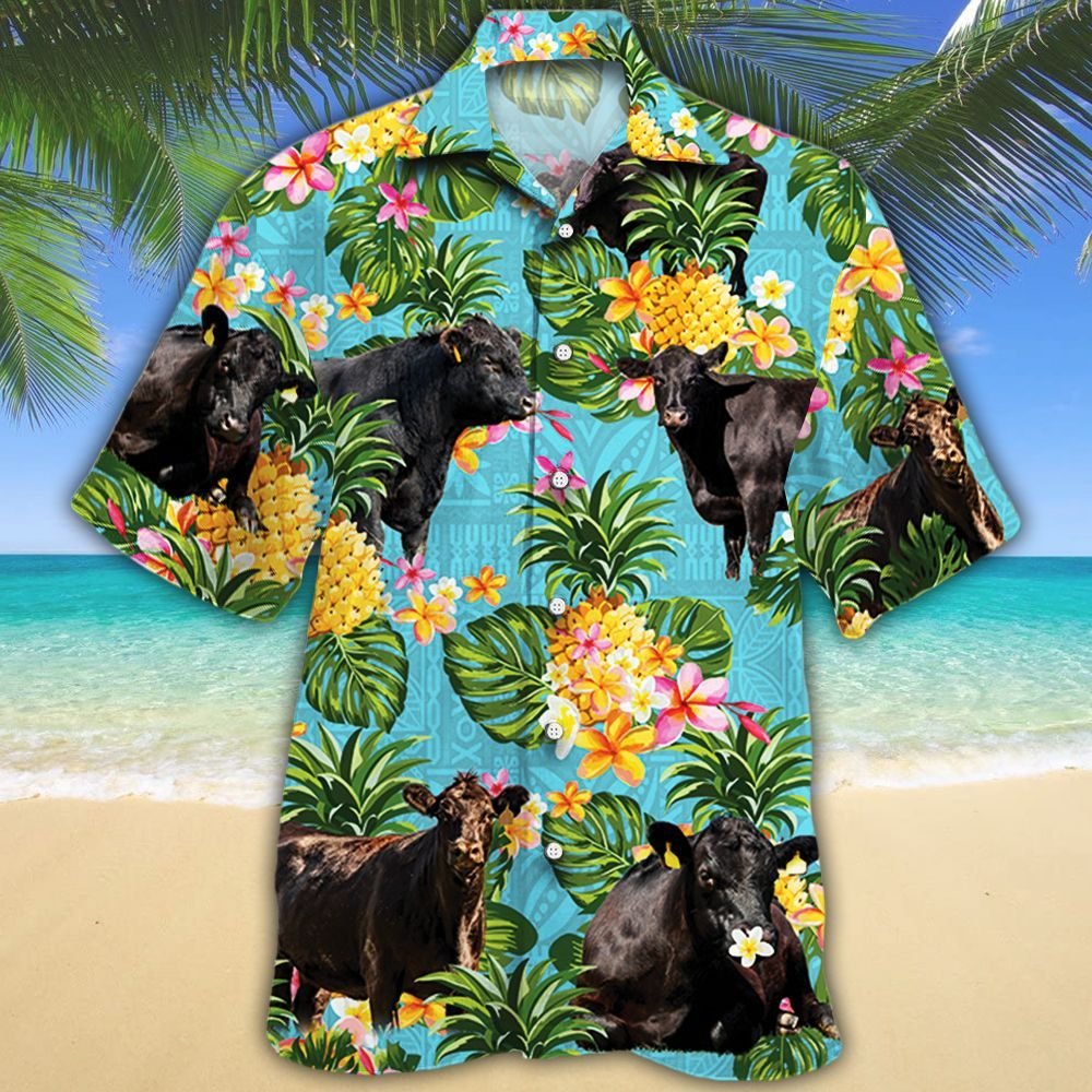 Angus Cattle hawaiian shirt, Christmas Gift