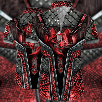 Cool Dragon 3D Pattern Design Hawaiian Shirt,Hawaiian Shirt Gift, Christmas Gift