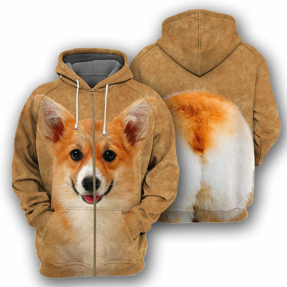 Corgi - 3D All Over Printed Shirt Tshirt Hoodie Apparel
