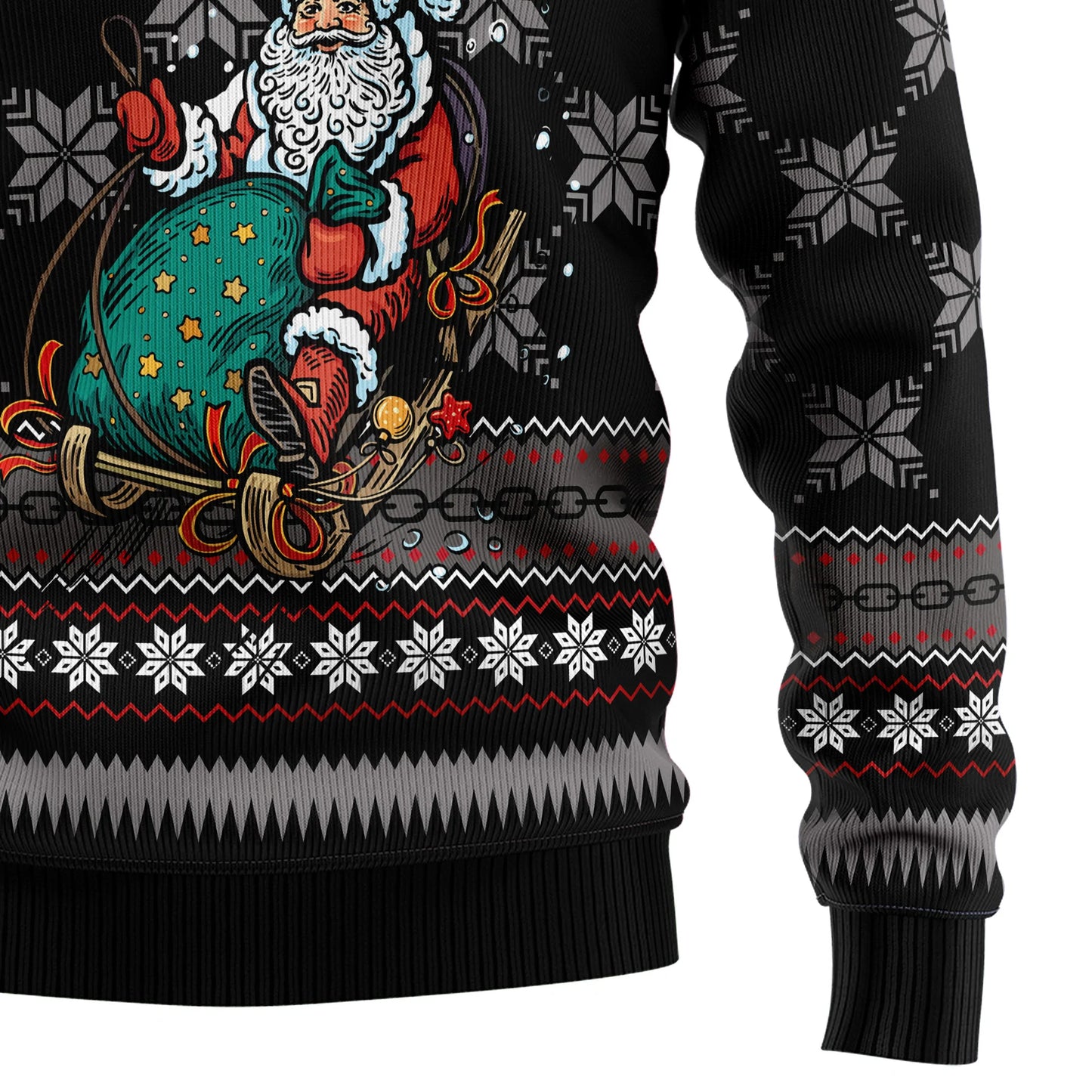 Santa Sleigher Ugly Christmas Sweater, Christmas Gift,Gift Christmas 2024