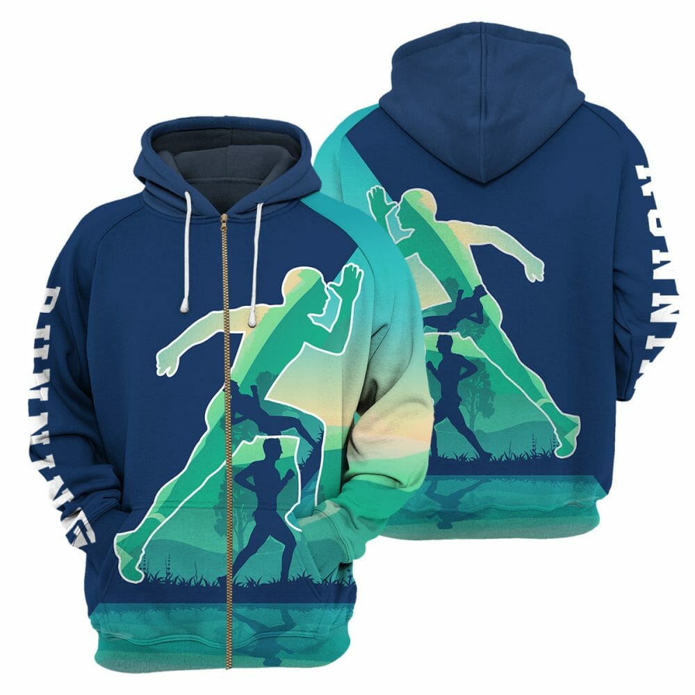 Man Running - 3D All Over Printed Shirt Tshirt Hoodie Apparel