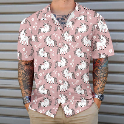 Lovely Baby Unicorn In The Magic Forest Hawaiian Shirt, Hawaiian For Gift