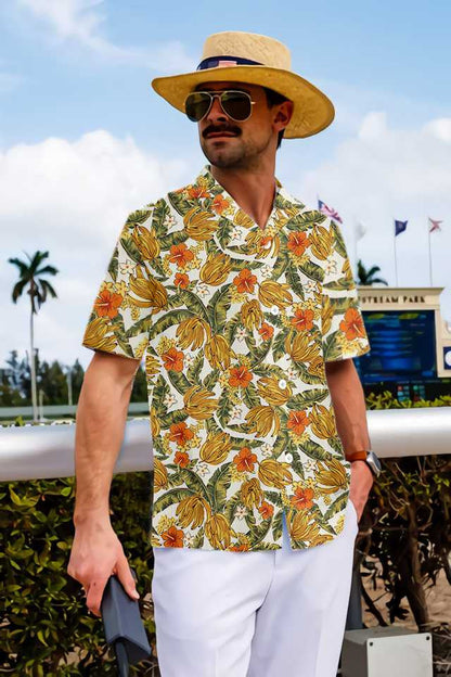 The Spring Tropical Banana Plant Hawaiian Shirt, Hawaiian Shirt Gift, Christmas Gift