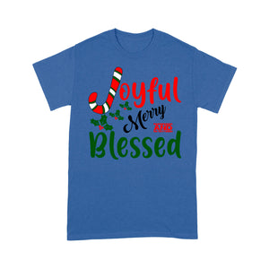 Joyful Merry and Blessed Christmas.  Tee Shirt Gift For Christmas