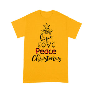 Joy Peace Love Hope Christmas Matching Family Gift Tee Shirt Gift For Christmas