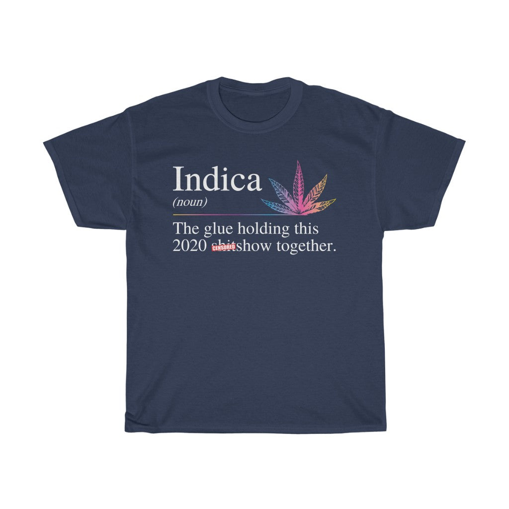 Indica sainmhíniú greannmhar Tee cadáis trom unisex